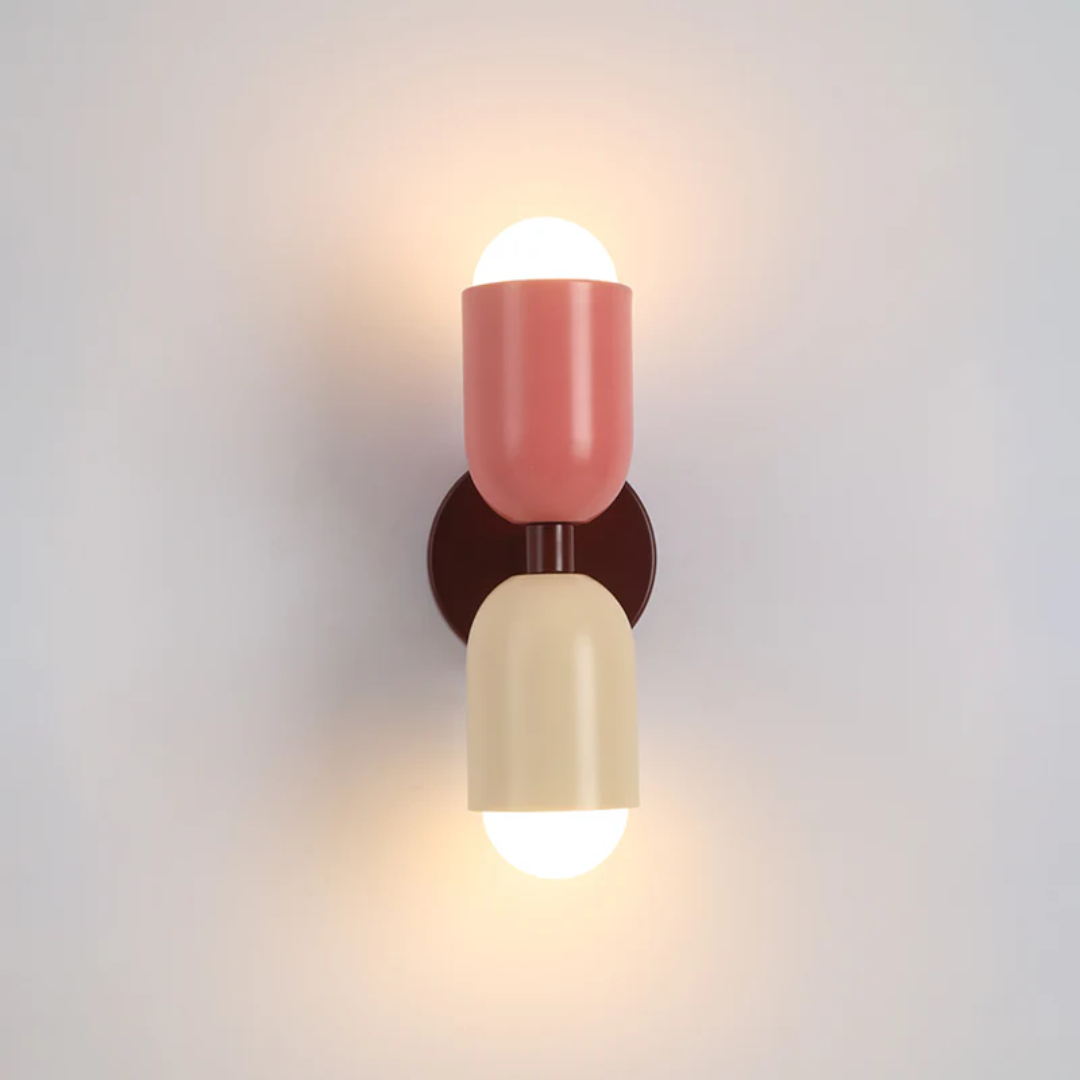 Moderne Dubbelzijdige LED Wandlamp in Kleurrijk Design