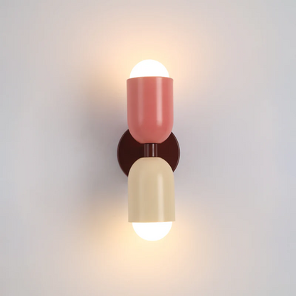 Moderne Dubbelzijdige LED Wandlamp in Kleurrijk Design