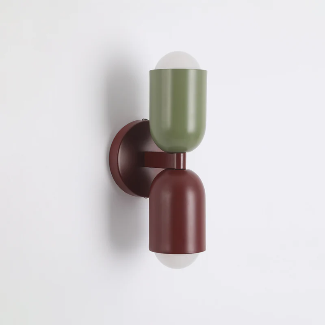 Moderne Dubbelzijdige LED Wandlamp in Kleurrijk Design