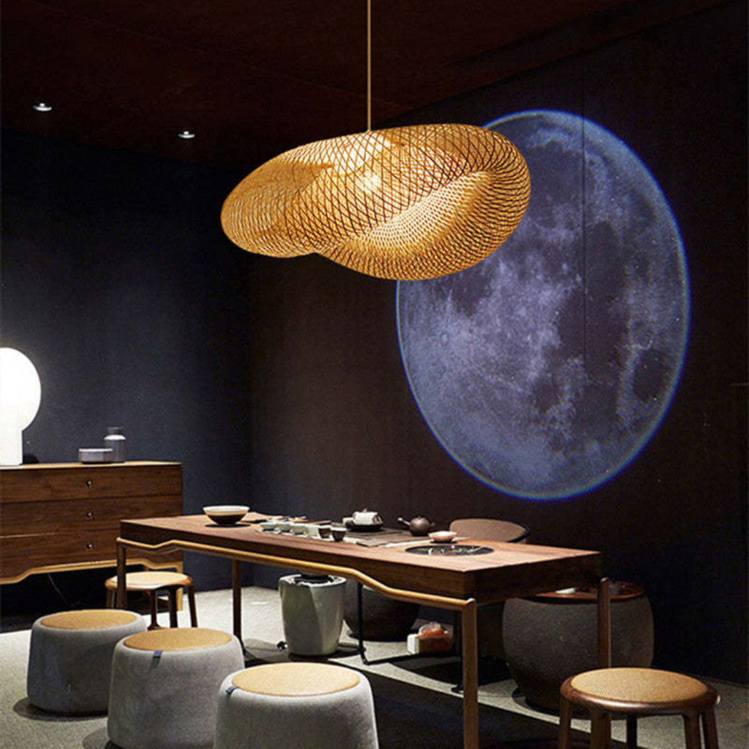 Natuurlijke Bamboe LED Hanglamp - Elegante Verlichting
