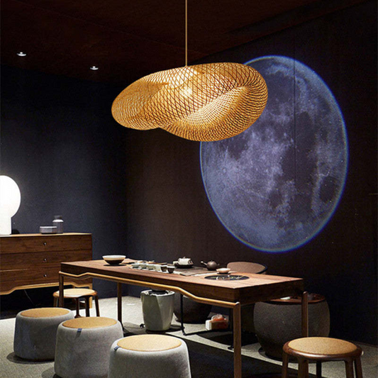 Natuurlijke Bamboe LED Hanglamp - Elegante Verlichting