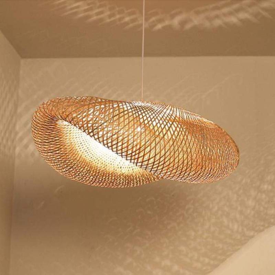 Natuurlijke Bamboe LED Hanglamp - Elegante Verlichting