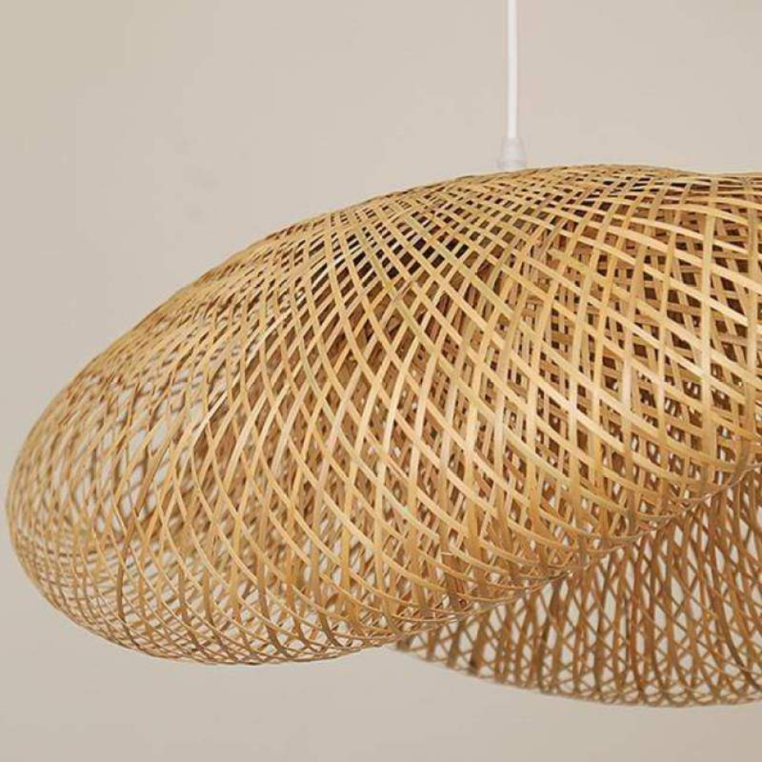 Natuurlijke Bamboe LED Hanglamp - Elegante Verlichting