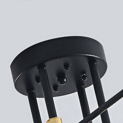 Elegante Moderne LED Plafondlamp in Zwart en Goud