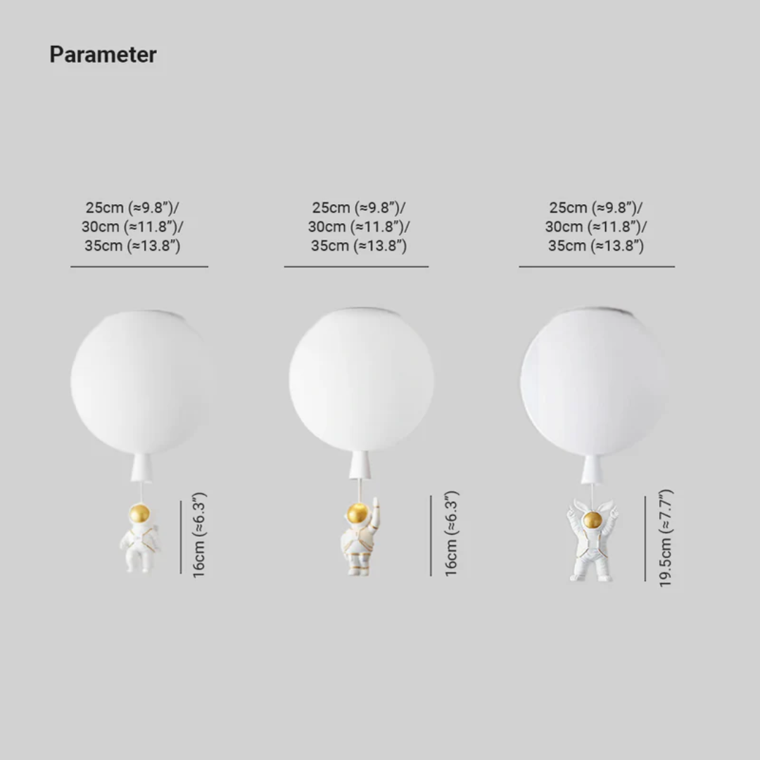 Betoverende Astronauten Plafondlamp voor Kinderen