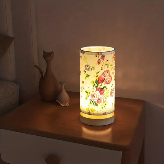 Elegante Linnen Nachtlamp voor Sfeervolle Verlichting