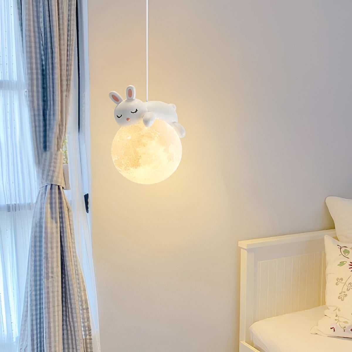 Betoverende Hanglamp voor Kinderen – Maan & Dieren
