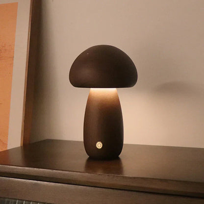 Betoverende Houten Paddenstoel Nachtlamp voor Kinderen
