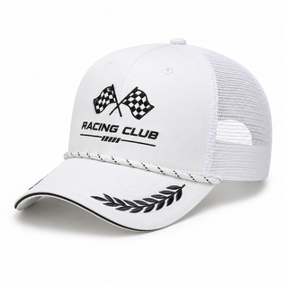 White Racing Club Trucker Cap