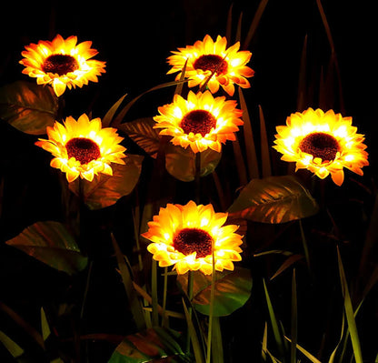 Zonne-energie Zonnebloemlamp voor Buitenverlichting