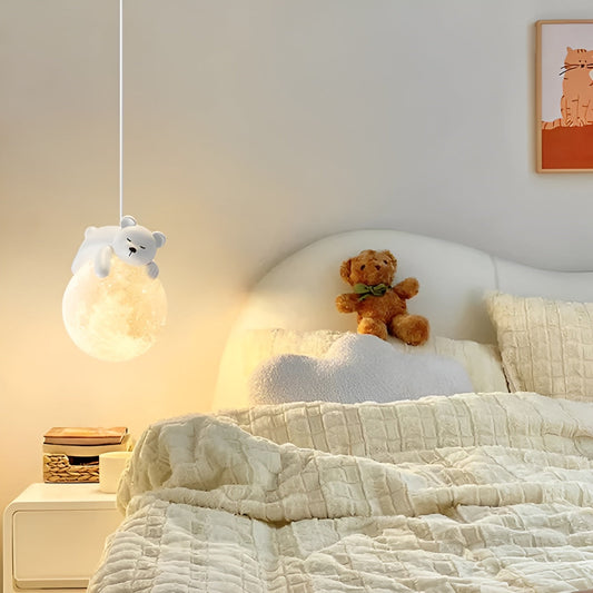 Betoverende Hanglamp voor Kinderen – Maan & Dieren
