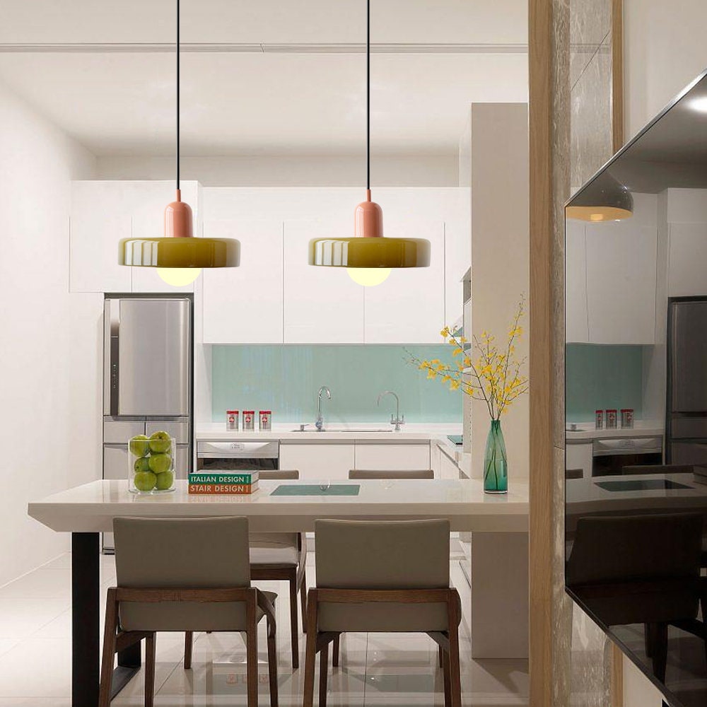 Artistieke Glazen Hanglamp voor Elegante Verlichting