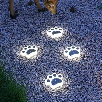 Speelse Zonne-Tuinlampen in Pootafdrukvorm
