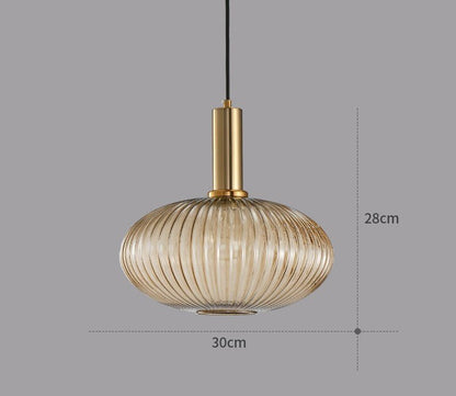Kleurrijke Vintage Glazen Hanglamp voor Stijlvolle Verlichting