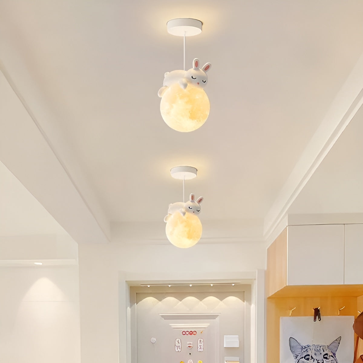 Betoverende Hanglamp voor Kinderen – Maan & Dieren