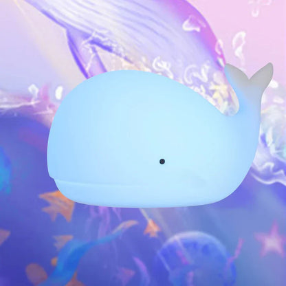 Schattig Walvis Nachtlampje met Kleurverandering