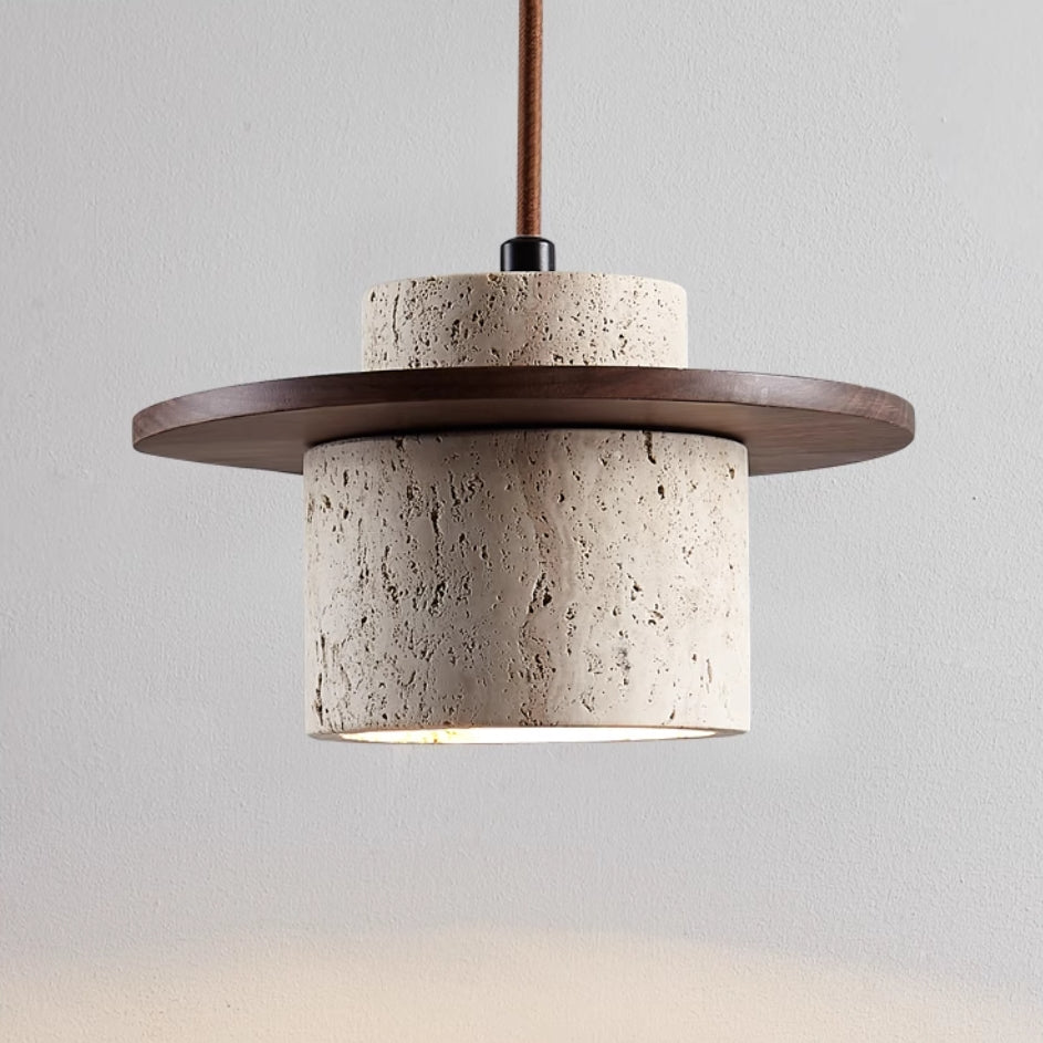 Elegante Travertin Hanglamp voor Stijlvolle Verlichting